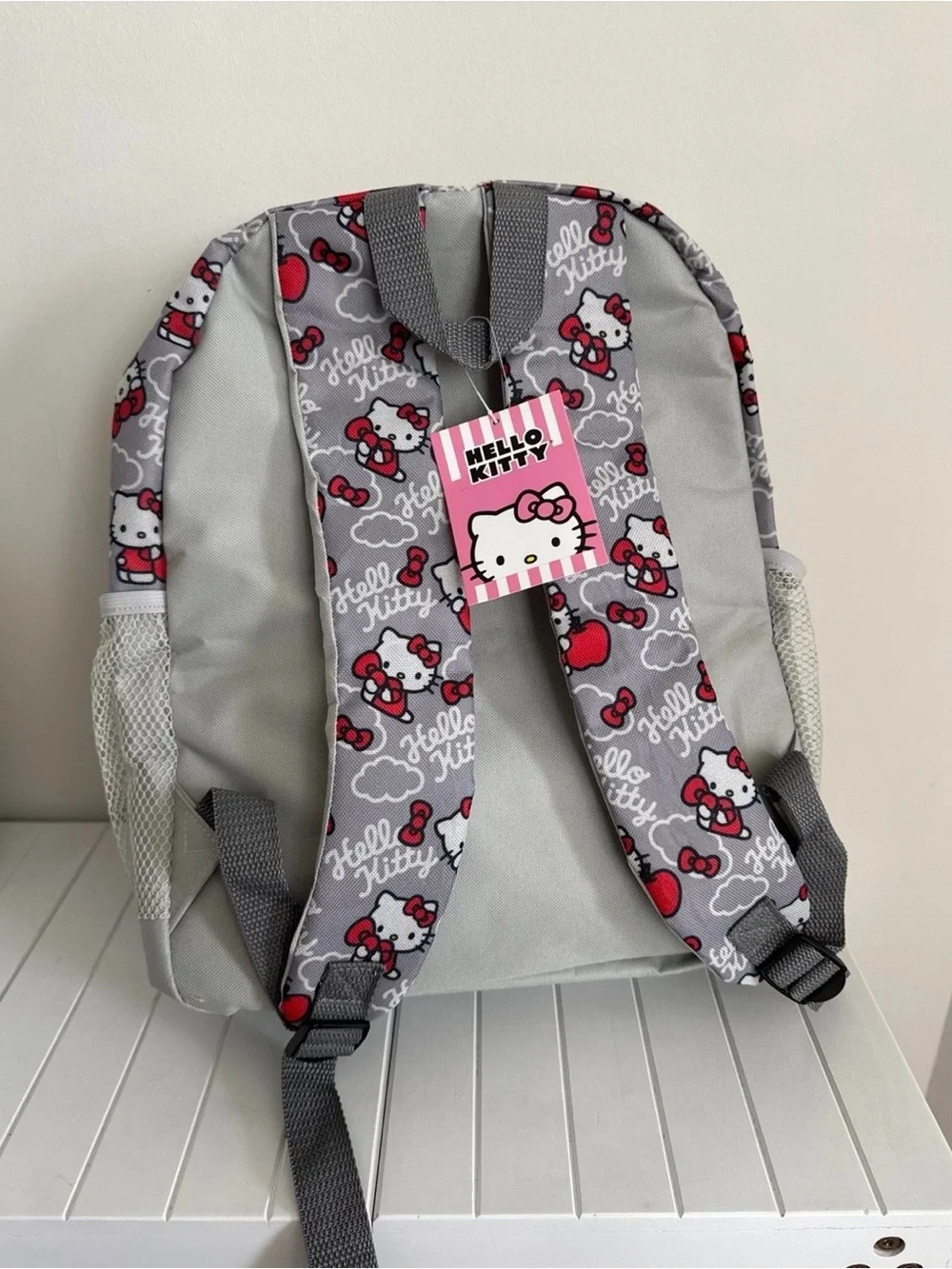 Hello Kitty Gray and Red Backpack